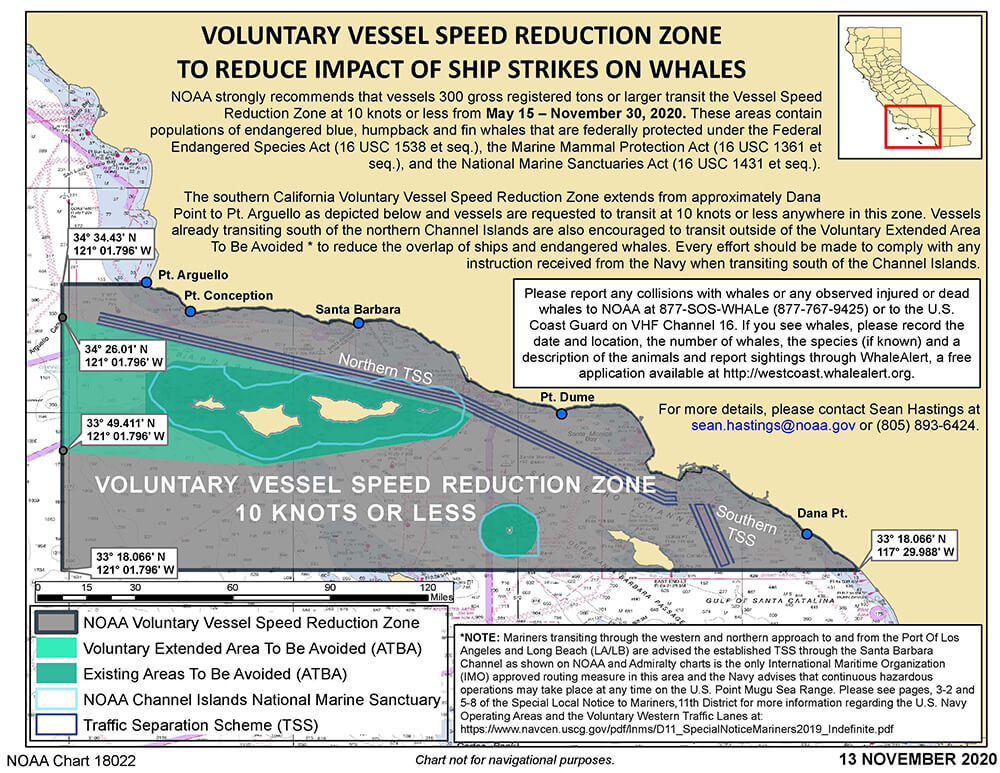 map showing voluntary speed reduction zones