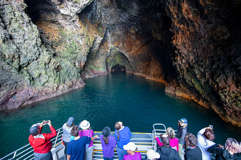 A boat tour of painted cave
